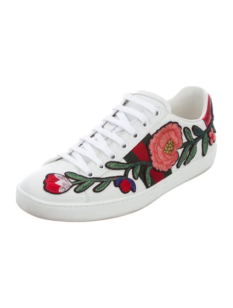 gucci blooms print sneaker|Gucci ace floral print sneakers.